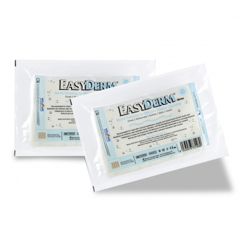 Easy Derm -  Compressas p/ Limpeza à Seco de Feridas e Estomas
