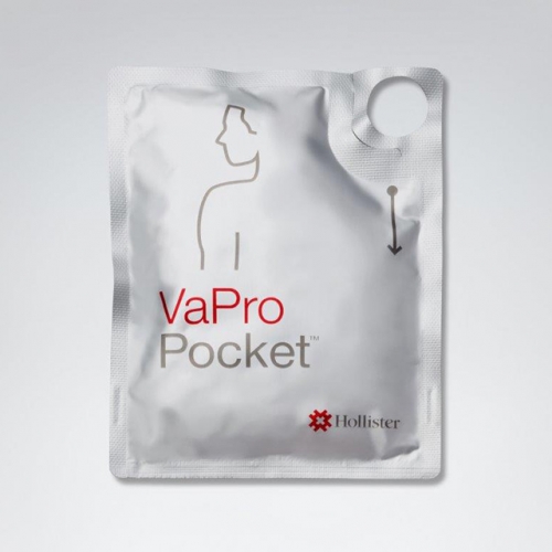 Cateter VaPro Pocket TM Cateter Intermitente Sem toque da HOLLISTER
